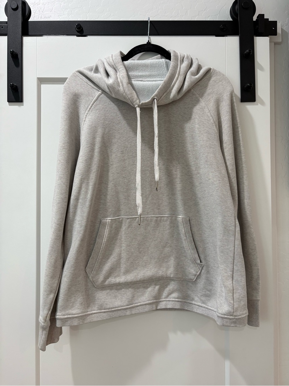 90 Degree By Reflex Light Gray Pullover Hoodie